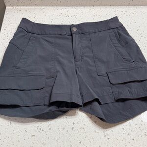 Athleta Cargo shorts Rip stop 5” Slate Gray SZ 4 hiking Gorpcore EUC outdoor